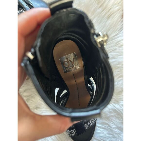 Dolce Vita Sparkling Gladiator Sandal 4 inch Heel Black Size 7 black sexy going - Picture 6 of 8